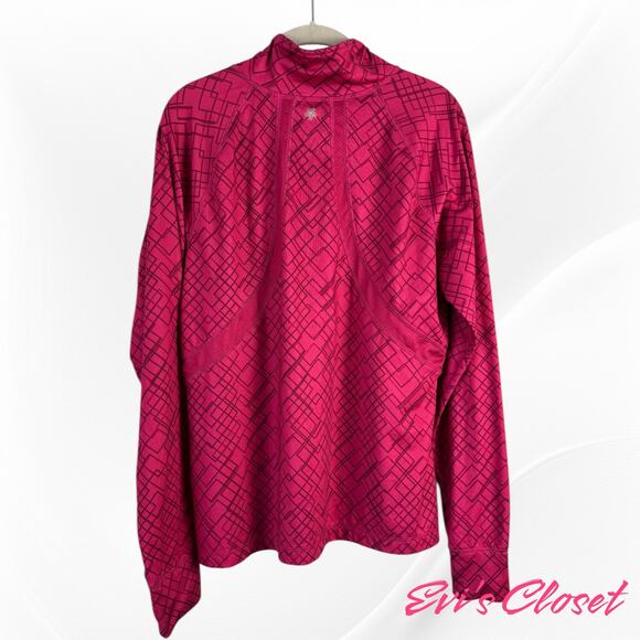 Tec Gear Warm Tec Women's Athletic 1/2 Zip Top Fuchsia Reddish Purple Sz XL - Picture 2 of 5